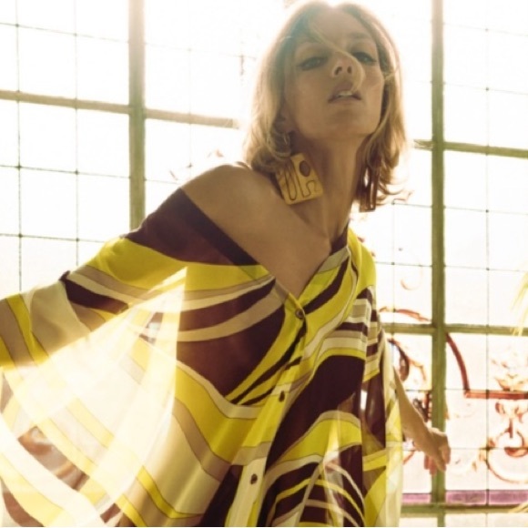 Zara Printed Fluid Kaftan - Picture 2 of 5